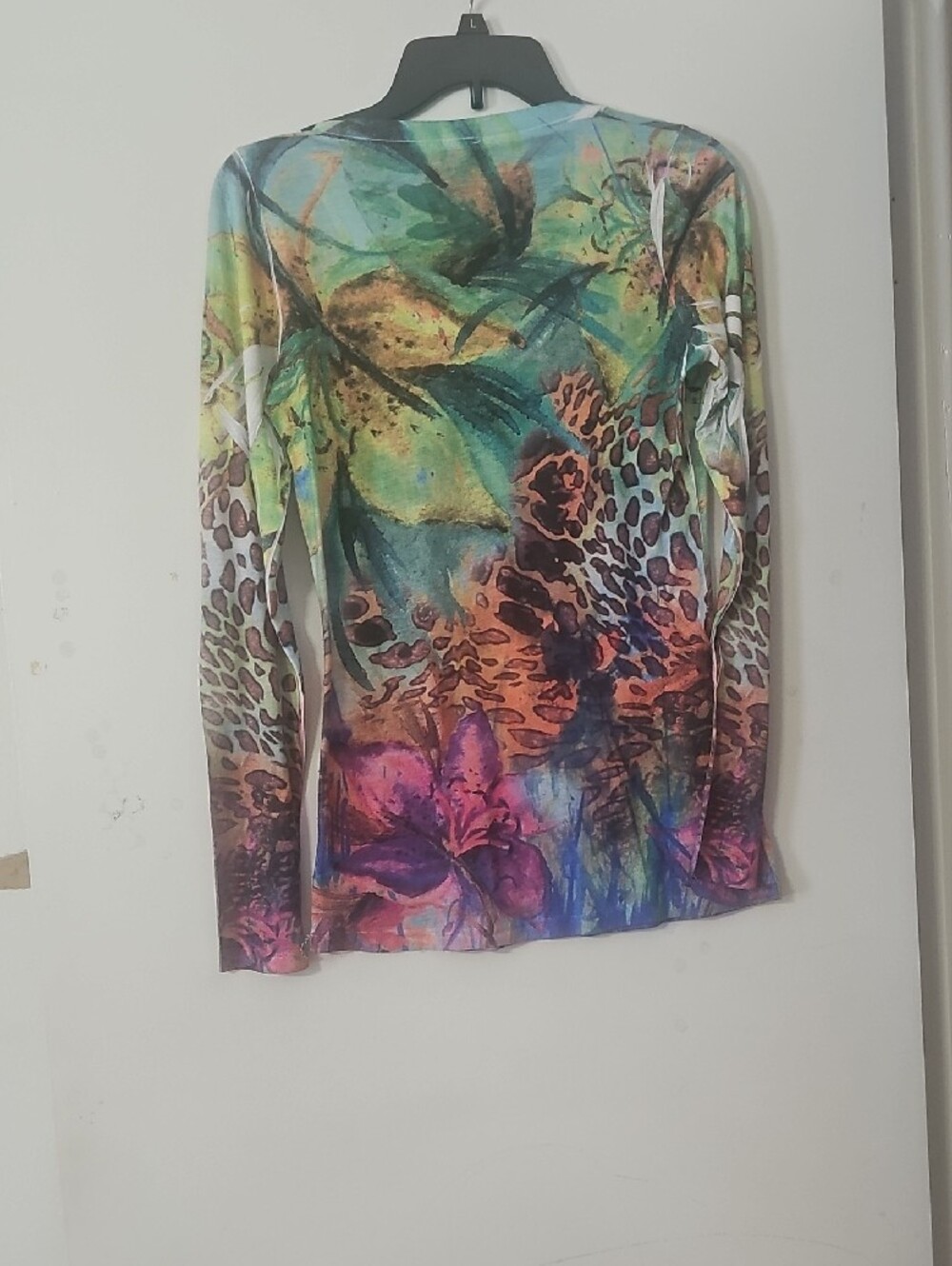 Daytrip Multicolor Long-Sleeve Top with Crystal Accent - Picture 6 of 6